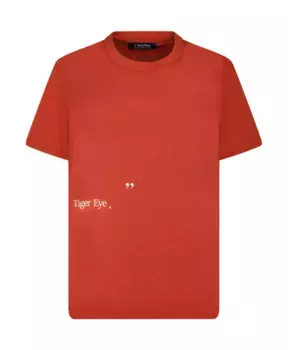 Футболка с буквенным принтом Max Mara, оранжевый