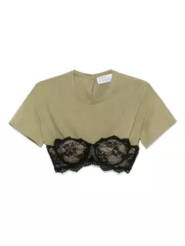 Футболка с бюстгальтером Giuseppe Di Morabito, зеленый