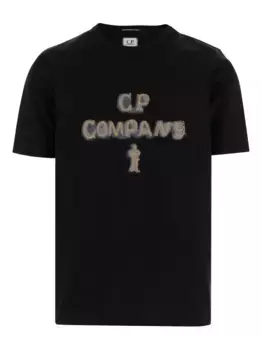 Футболка с цепочками C.P. Company, черный