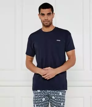 Футболка с черепахой Regular fit Hugo Bodywear, синий