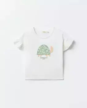 Футболка с черепахой Sfera, белый