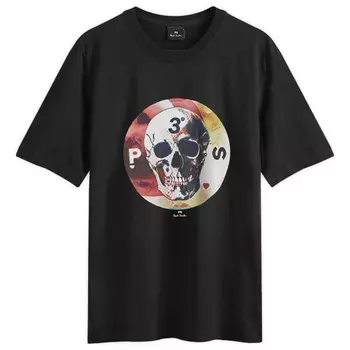 Футболка с черепом Paul Smith, черный