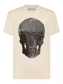 Футболка с черепом Philipp Plein, нейтральный
