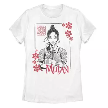 Футболка с чернильным портретом Disney Mulan для юниоров Licensed Character