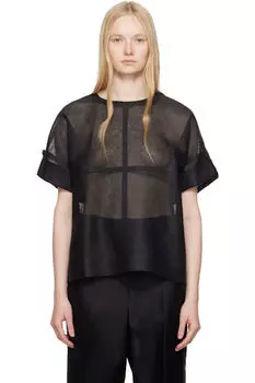 Футболка с черным папирусом ISSEY MIYAKE