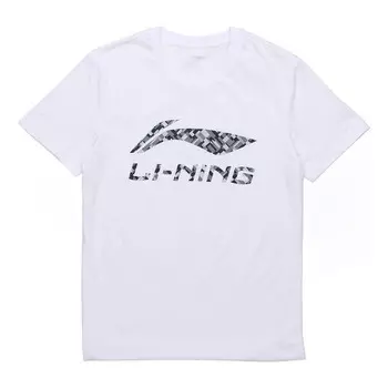 Футболка с цифровой графикой Li-Ning, белый