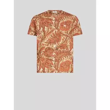 ФУТБОЛКА С ЦВЕТОЧНЫМ РИСУНКОМ ETRO, бежевый