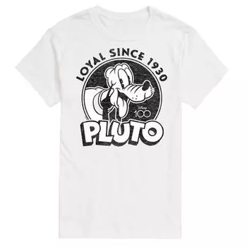 Футболка с цветами 100 Big & Tall Pluto 1930 Disney, белый