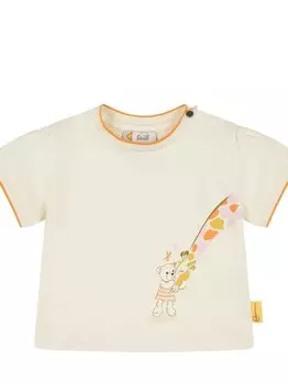 Футболка с цветком Steiff, бежевый
