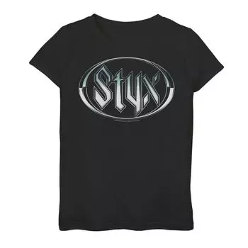 Футболка с цветным текстовым логотипом и графическим рисунком Epic Rights Styx для девочек 7–16 лет Licensed Character