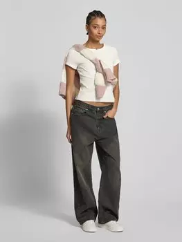 Футболка с цветочной аппликацией, модель «DRY GOODS POINTELLE» Levi's, кремовый