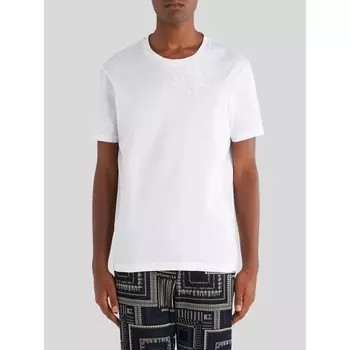 Футболка с цветочной вышивкой Etro, белый