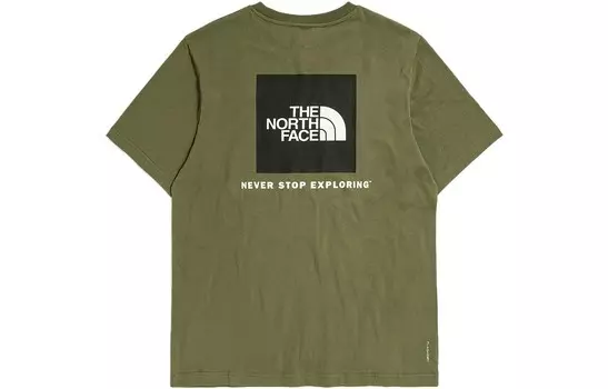 Футболка с цветочным логотипом, унисекс, зеленая The North Face, зеленый