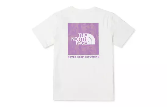 Футболка с цветочным логотипом, женская, белая The North Face
