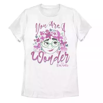 Футболка с цветочным портретом Disney's Encanto Mirabel Juniors «You Are A Wonder» Licensed Character