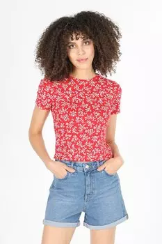 Футболка с цветочным принтом Colin'S, белый