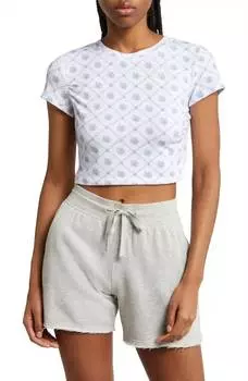 Футболка с цветочным принтом для малышей в цвете слоновой кости Free People