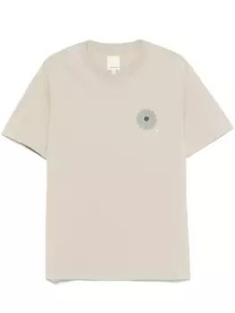 Футболка с цветочным принтом Emporio Armani, нейтральный