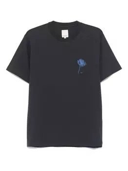 Футболка с цветочным принтом Emporio Armani, синий