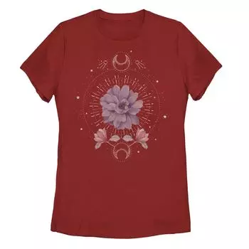 Футболка с цветочным принтом Flower Moon для юниоров, красный