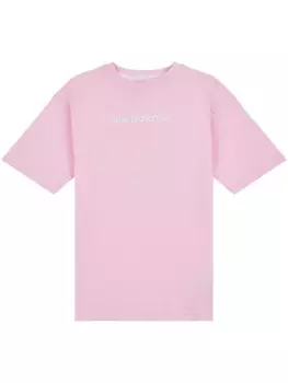 Футболка с цветочным принтом и кроссовками New Balance Kids, розовый