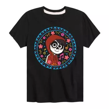 Футболка с цветочным принтом и рисунком Мигеля Disney/Pixar's Coco Boys 8–20 Licensed Character