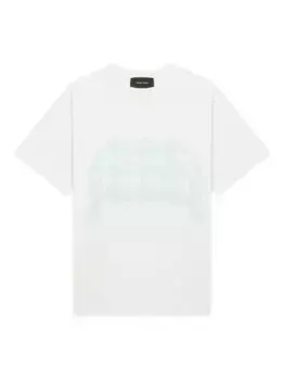 Футболка с цветочным принтом Simone Rocha, синий