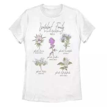 Футболка с цветочным рисунком и графическим рисунком Waterleaf Family для юниоров