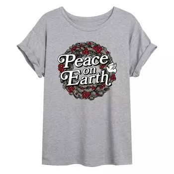 Футболка с цветочным рисунком и венком Peace On Earth для юниоров Licensed Character