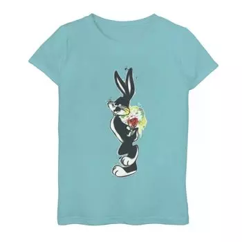 Футболка с цветочным рисунком «Looney Tunes Bugs Bunny» для девочек 6–16 лет Licensed Character