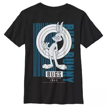 Футболка с цветочным рисунком Looney Tunes Bugs для мальчиков 8–20 лет Licensed Character