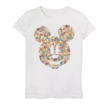 Футболка с цветочным рисунком «Микки Маус» для девочек 7–16 лет Disney's «Микки и друзья» Disney