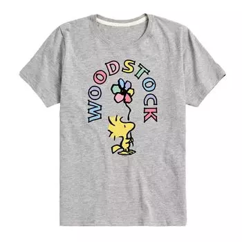 Футболка с цветочным рисунком Peanuts Woodstock для мальчиков 8–20 лет Licensed Character
