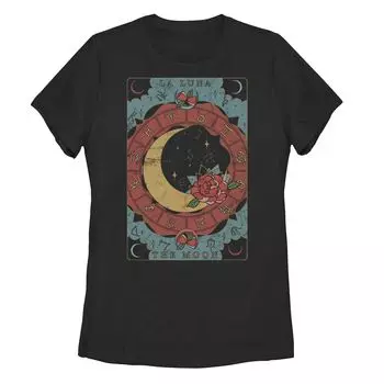 Футболка с цветочным рисунком зодиака Fifth Sun The Moon Tarot для юниоров Fifth Sun, черный