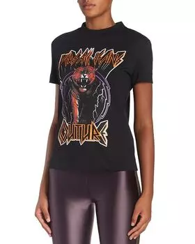 Футболка с декоративным принтом Versace Jeans Couture, черный