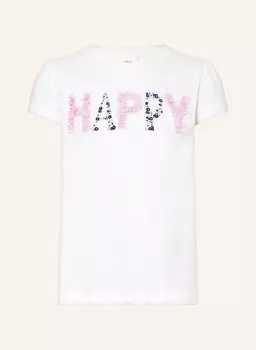 Футболка с декоративными бусинами S.Oliver Red, мультиколор