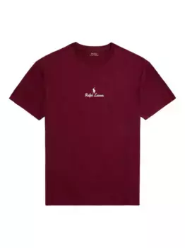 Футболка с декорированным логотипом POLO RALPH LAUREN, красный