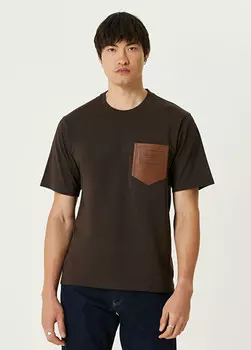 Футболка с декорированными карманами Dolce&Gabbana, коричневый