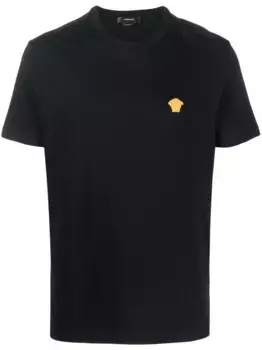Футболка с декором Medusa VERSACE, черный