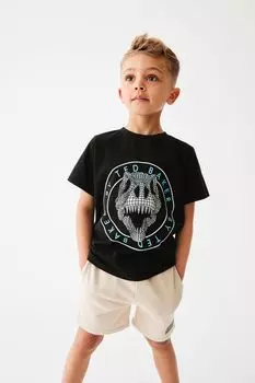 Футболка с динозавром Baker By Ted Baker, черный