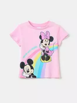 Футболка с диснеевским принтом Минни и Микки Маус Ovs, цвет pastel pink