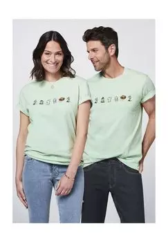 Футболка с дизайном «Природа к природе» DETTO FATTO, цвет Silt Green