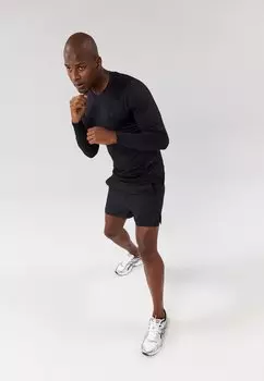 футболка с длинным рукавом 2 Pack Pier One Sport, черный