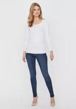 футболка с длинным рукавом 2Er Pack Vero Moda, цвет bright white