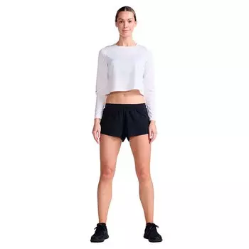 Футболка с длинным рукавом 2XU Light Speed Tech Crop, белый