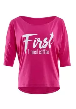 Футболка с длинным рукавом 3/4 ULTRA LIGHT MCS001 Winshape, розовый