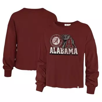 Футболка с длинным рукавом 47 Alabama Crimson Tide, малиновый