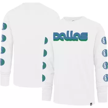 Футболка с длинным рукавом 47 Dallas Mavericks, белый