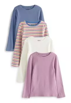 футболка с длинным рукавом 4 Pack Next, цвет purple blue stripe