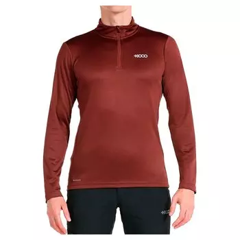 Футболка с длинным рукавом +8000 Erro Half Zip, красный